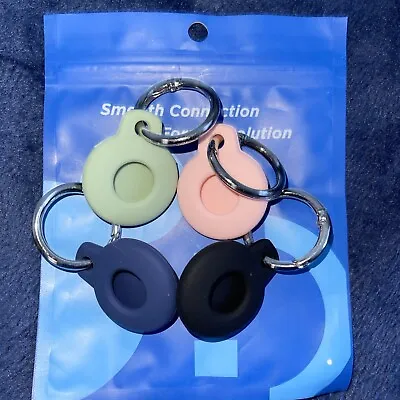 Apple Airtag Holder Silicone Case 4 Pack | Air Tag Tracker Cover And Keyring  • £6