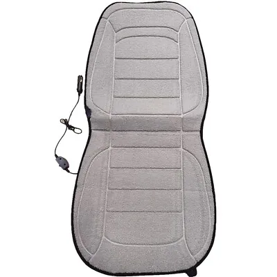 Car Seat Cushion Cover Lamb Wool Heated For Driver Chair Warmer Winter Pad Mat • $35