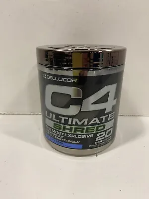C4 Ultimate Shred Pre-Workout Ice Blue Razz 12.3 Oz (350 G) • $27.99