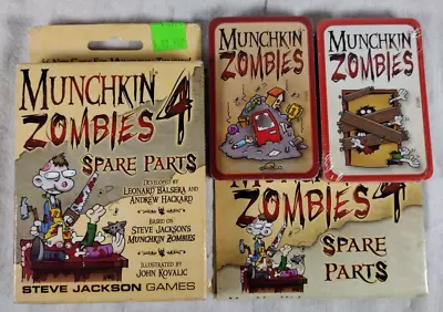 Munchkin Zombies 4 Spare Parts 56 Cards SJG 1493 • $7.99