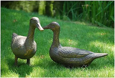 Pair Of Ducks - Cast From Aluminium With An Antique Bronze Hand Finish • £129.99