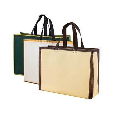 £8.99 • Buy 10X Non Woven Reusable Shopping Bags Eco Large Grocery Bags Travel Tote Storage
