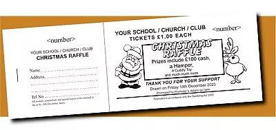 500 Raffle Tickets -  In Books Of 10 - Fundraising - Prize Draw Tickets • £22.99