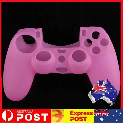 $9.30 • Buy Silicone Rubber Soft Case Skin Cover For PS4 Controller Grip Handle Pink