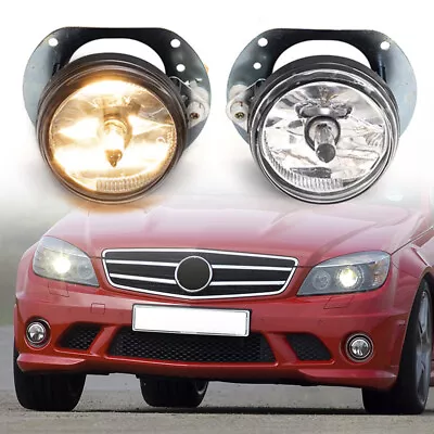 For Benz W204 W251 W164 C300 ML320 CL550 Front Fog Light Driving Lamp W/ Bulbs • $34.99