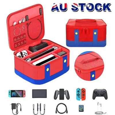 Storage Carrying Travel Case Console Accessory Bag For Nintendo Switch/OLED • $22.79