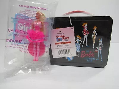 Barbie Lot: Hallmark THE BARBIE LUNCH KIT 1998 Schools Days Lunch Box & Figurine • $16.49