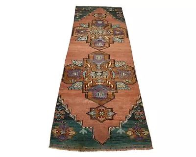 Vintage Turkish Bohemien Moroccan Tribal Southwestern Runner 3x12 Rug Carpet • £449.75