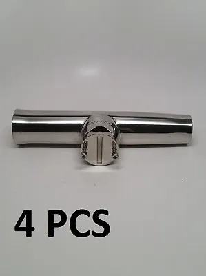 Pactrade Marine X4 Stainless Steel 304 Tournament Style Clamp Fishing Rod Holder • $83.99