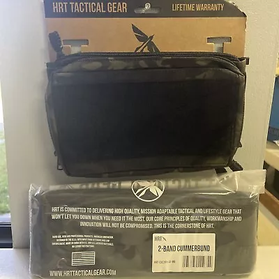 HRT TACTICAL Gear Bundle - Maximus Pouch And 2-Band Cummerbund - Black MultiCam • $19.50