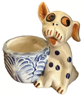 Vintage Porcelain Dog With Toothpick Jewelry Holder Made In Occupied Japan • $7