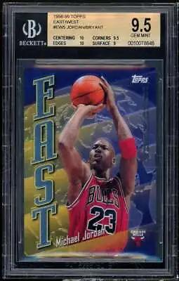 Michael Jordan / Kobe Bryant 1998-99 Topps East/West #EW5 BGS 9.5 (10 9.5 10 9) • $1250