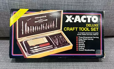 $29.99 • Buy X-ACTO DELUXE CRAFT TOOL SET No. X5087 Vintage