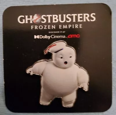 Ghostbusters Frozen Empire Staypuft Pin AMC  Movie Promo New 2024 Dolby  • $20