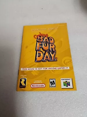 Conker's Bad Fur Day - N64 - Manual Only  • $39.99