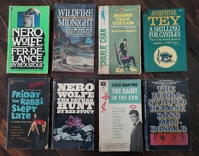 8 Vintage Mystery/Thriller Paperback Book Lot - Great And Well-Known Authors • $4.99