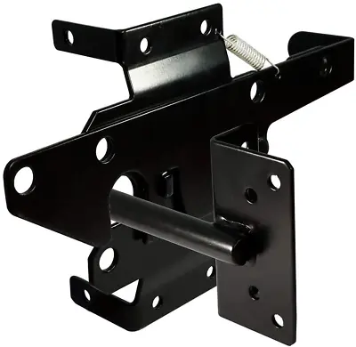 Self-Locking Gate Latch Heavy Duty Post Mount Automatic Gravity Lever Wood/Pvc F • $30.99