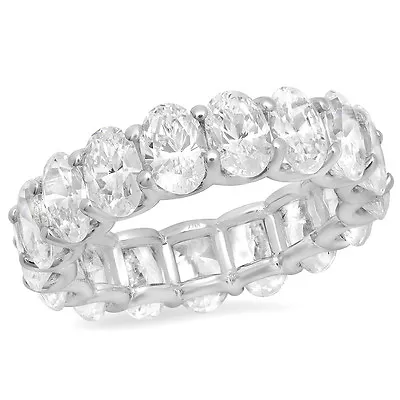 Make Your Own Oval Cut Diamond Eternity Band! Custom Metal & Diamond Size! • £4223.63