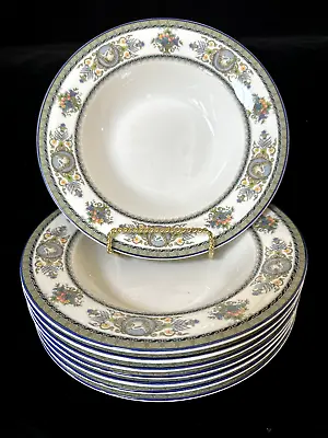 Mikasa Maxima  HK305 VICTORIAN CREST Soup Bowls  Lot Of 7 • $20