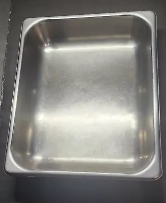 Stainless Steel 1/2 Size Steam Table Pan - 2.5  Deep -  Used Pans • $10