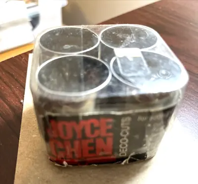 Vintage Joyce Chen Deco Cuts In Original Plastic Box - Set Of 4 Stainless Japan • $4.95