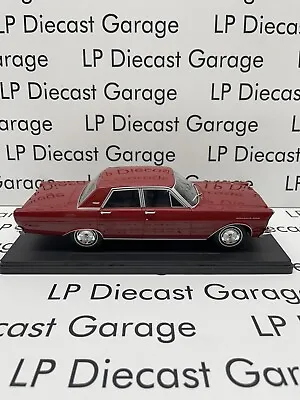 DIECAST MODEL 1965 Ford Galaxie 500 4 Door Sedan Red 1:24 Diecast Scale Detailed • $39.99