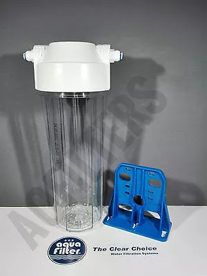 £14 • Buy Aquafilter 10  Water Osmosis Filter Housing With Push Fit 1/4  Connectors RO DI