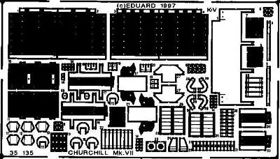 Eduard 35135 X 1/35 Armor- Churchill For Tamiya • $15.45