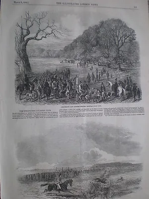 The Spelthorne Coursing Club 1849 Old Print My Ref T • £9.99