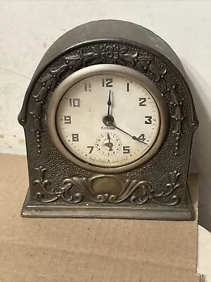 Antique Art Deco Keene New Hampshire Savings Bank Advertising Clock By Gilbert • $75.86