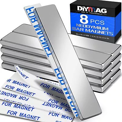 8 Pack Powerful Neodymium Bar Magnets Rare Earth Magnet Bar Strong Bar Magne... • $10.51