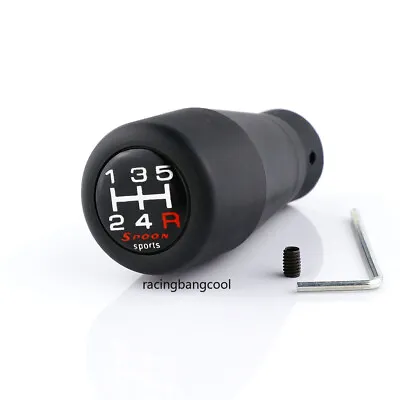 Spoon Duracon Black 5 Speed Shift Knob For CRZ S2000 NSX Accord Civic Fit S2000 • $13.99