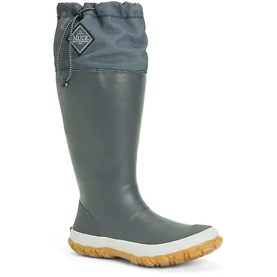 Muck Boots Forager Tall Dark Grey Rubber Unisex Textile/Weather Wellingtons • £100