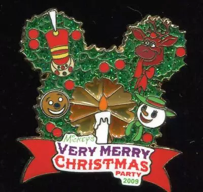 WDW Mickey's Very Merry Christmas Party 2009 Logo Disney Pin 73786 • $11.95