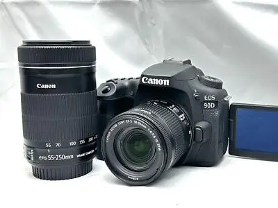 Very Good Condition Canon EOS 90D Double Zoom Lens Set Reliable Full Set • $3630.19