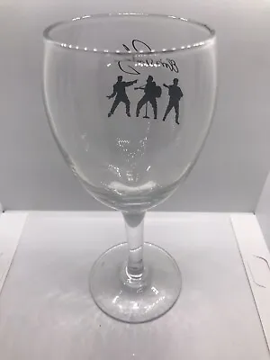 Elvis Presley Clear Glass 7  Wine Glass Signed/Rock And Roll Silhouette • $18