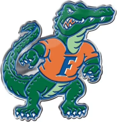 Florida Gators Color Emblem Sticker Decal Aluminum Metal Car Truck Auto #2 • $9.99