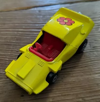 Matchbox 1972 Woosh - N - Yellow Flower Convertible Car Toy Vtg Rare • $16