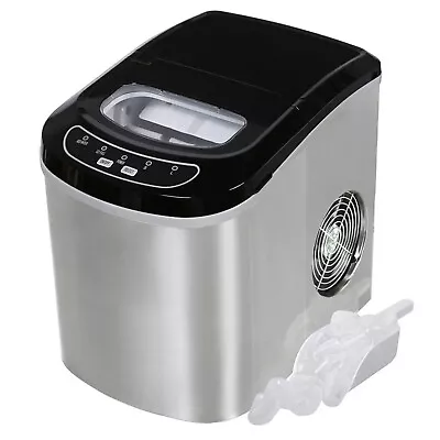 Miraklass Ice Maker Machine 9 Ice Cubes Per-Minute Stainless Steel 2.2L • $211.95