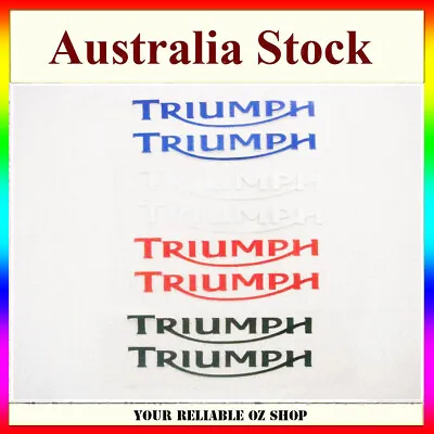 Triumph Sticker Decal Badge Emblem Logo Bike ATV Quad Motorcycle Dirt Fuel Tank • $5.49