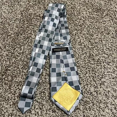 Donald Trump Signature Collection 100% Silk Men’s Checkered Pattern Neck Tie • $23.99