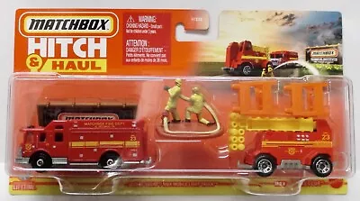 2023 Matchbox Hitch & Haul H Case Hazard Squad Mobile Light Truck Fire Rescue • $9.59