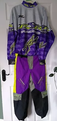 Vintage Motocross Kit Retro Evo RSR 2000 Pants 32 Waist Jersey XL MX Vinduro  • $87.02