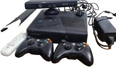 Xbox 360 S Slim Console 250GB Controller Cables PAL  + Kinect  And Extras • $161.49