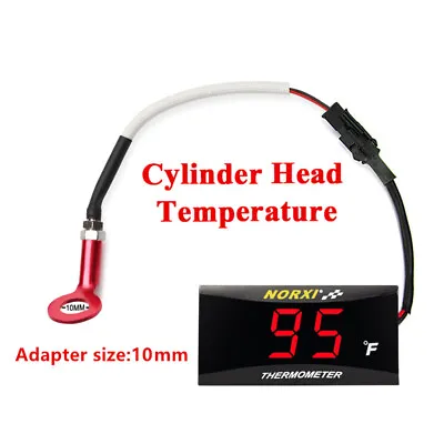 Koso Motorcycle Cylinder Head Tachometer NORXI Display 10MM Adapter Universal • $19.58