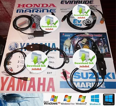 YAMAHA SUZUKI HONDA EVINRUDE MARINE  DIAGNOSTIC KIT-The BIGGEST ONE On Ebay • $389