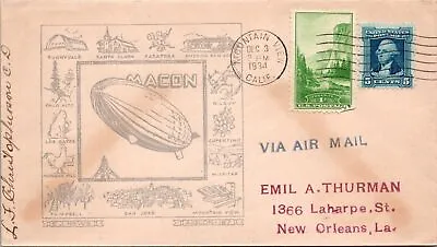 USS Macon 1934 - Mountain View Calif - F49608 • $14.99