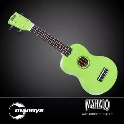 Mahalo Rainbow Series Soprano Ukulele (Green) Inc Bag • $44