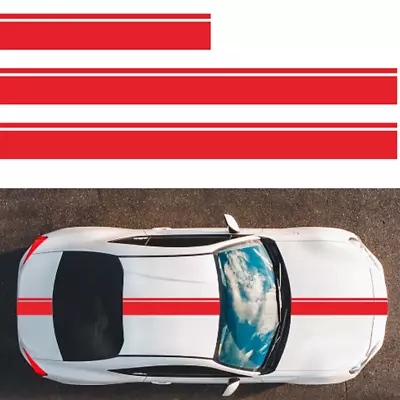 Car SUV Racing Parts Body Red Long Strip Graphics Decal Vinyl Decoration Sticker • $17