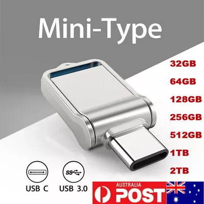 $14.99 • Buy USB 3.0 Type C 32GB 128GB 1TB 2TB OTG Flash Drive Waterproof Memory Stick Pen